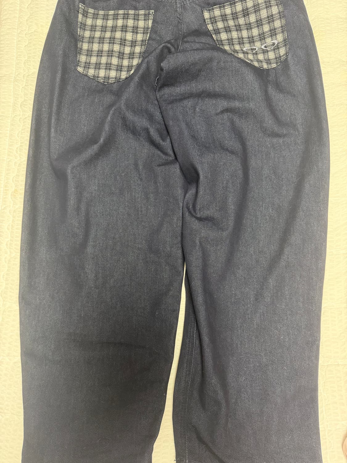 포인트 체크 논페이드 데님 팬츠 팝니다 상품이미지3