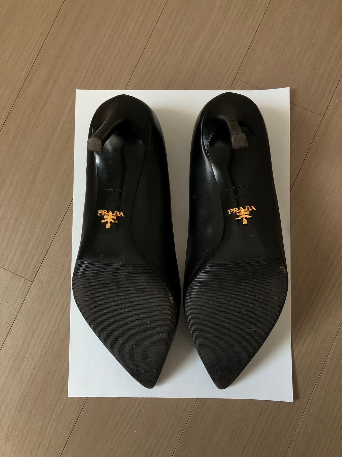 프라다 포인트토 스틸레토 펌프스힐 37.5 (245) 상품이미지4