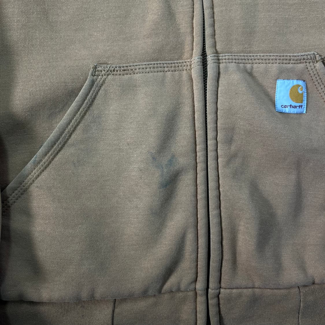 105 칼하트 베이지 써멀 후드집업 상품이미지5