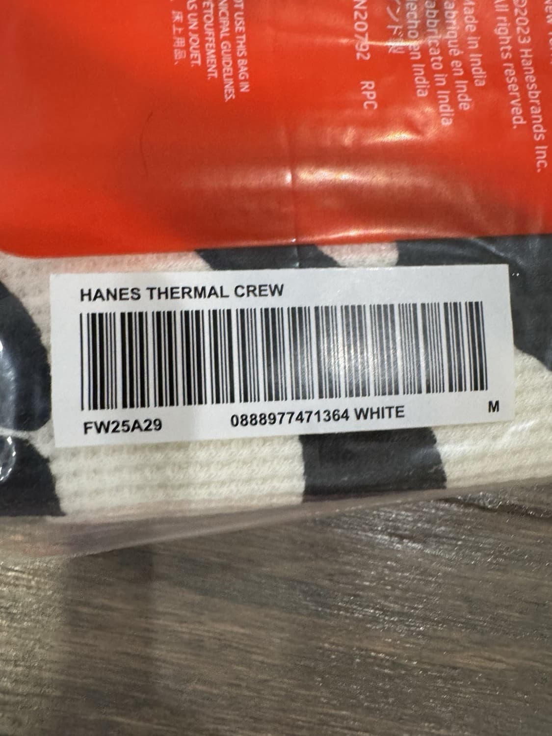 슈프림 헤인즈 써멀 크루넥 티셔츠 화이트 상품이미지4