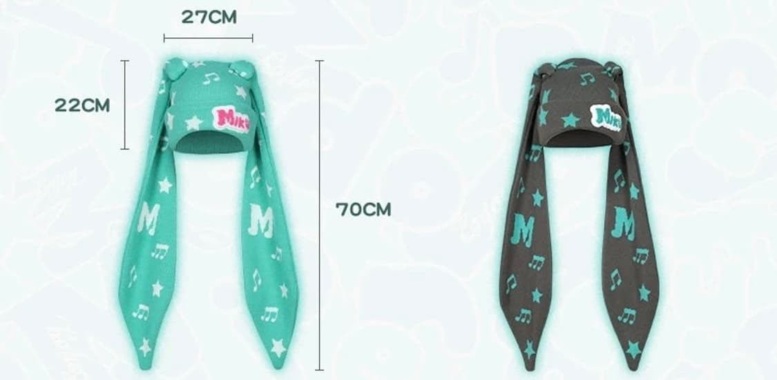 MEDM 하츠네미쿠 트윈테일 니트 비니 상품이미지6