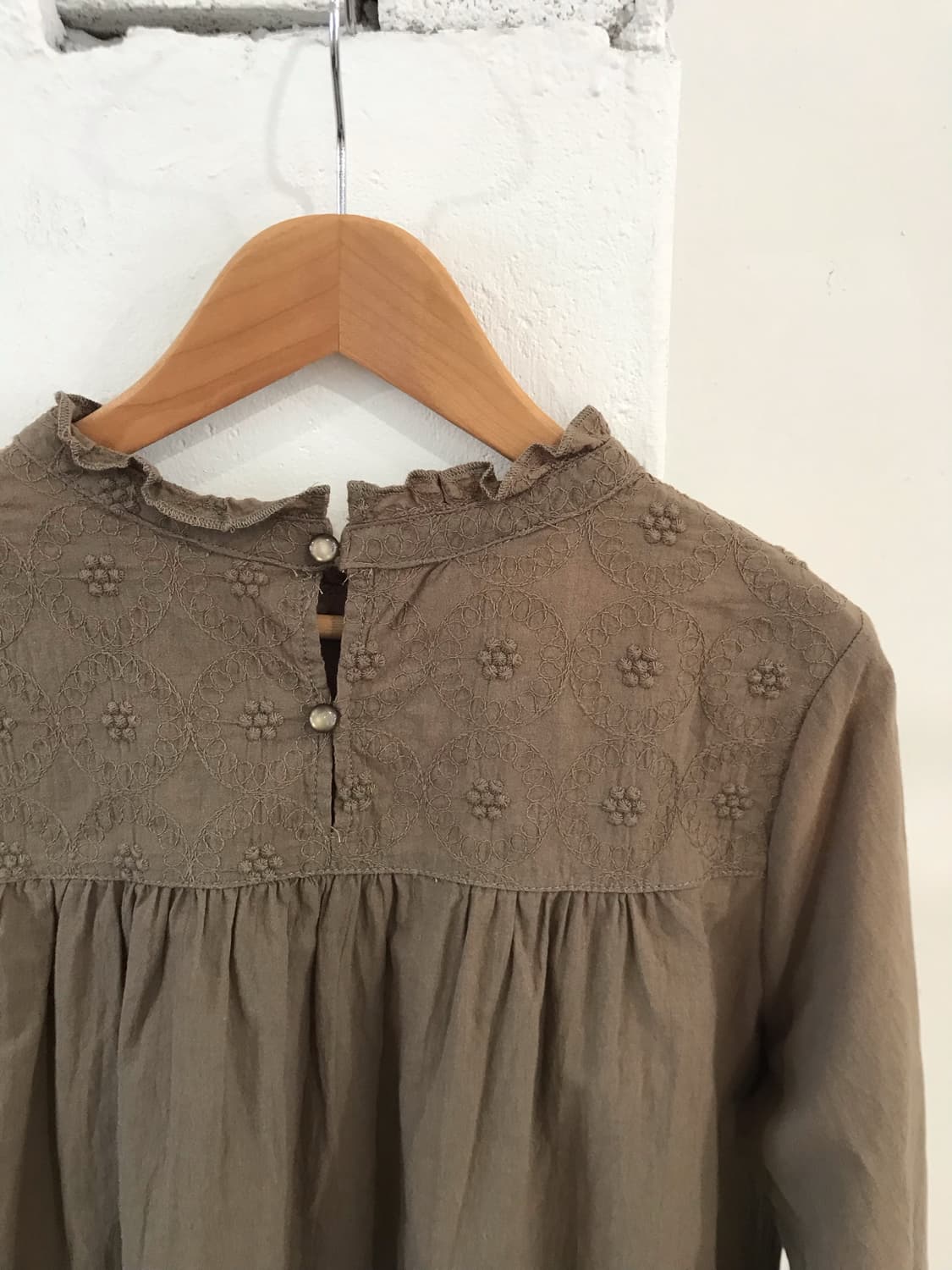 빈티지 카키 블라우스 상품이미지7