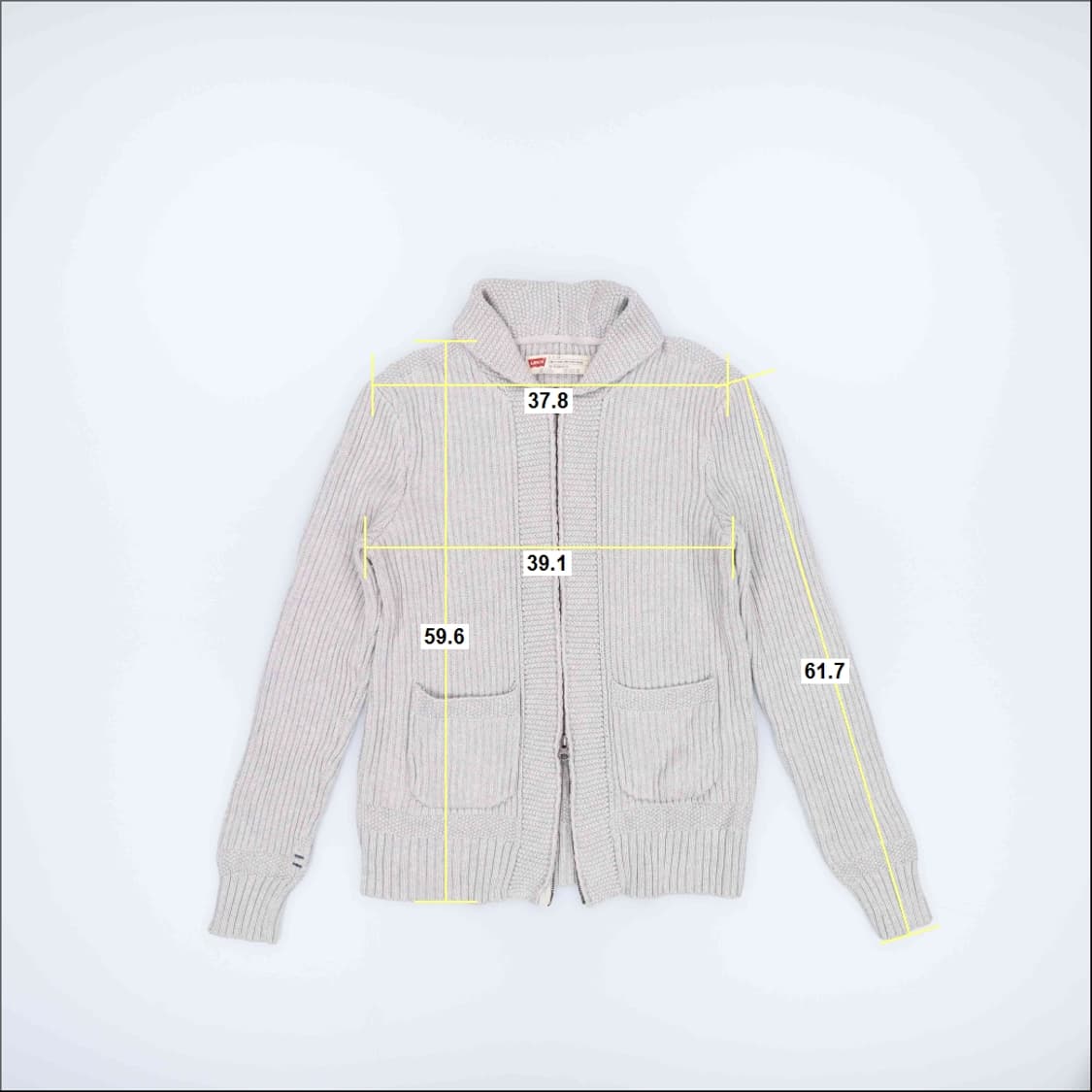 [S.P.CH] 리바이스 여성 숄카라 투웨이 니트집업 1103HR1 상품이미지8