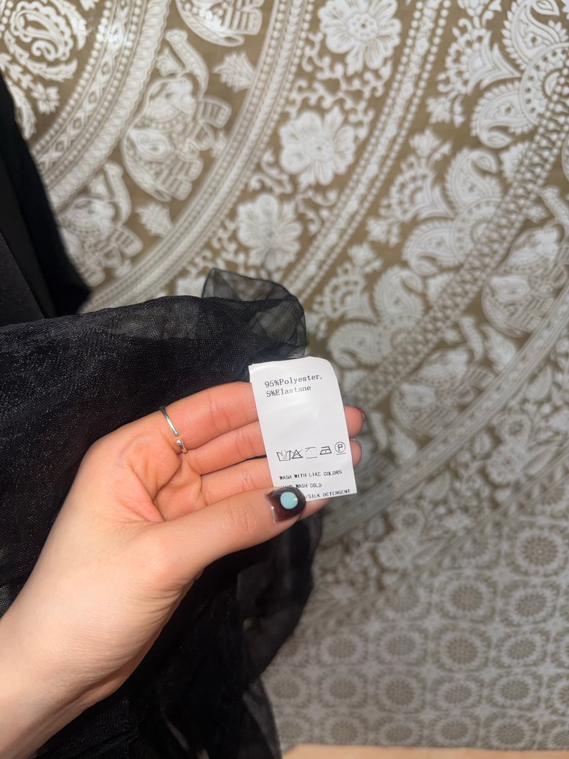 레이스 디테일 반팔 티  상품이미지5