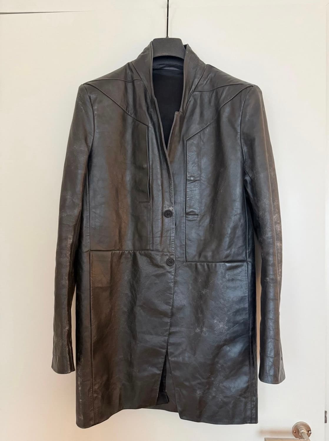 SS25 릭오웬스 EDFU 포그포켓 탐포나토 레더 블레이저 상품이미지1