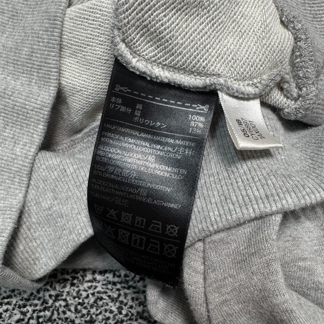 Name : Y-3 요지야마모토 시그니처로고 그레이컬러 후드티 :)  상품이미지4