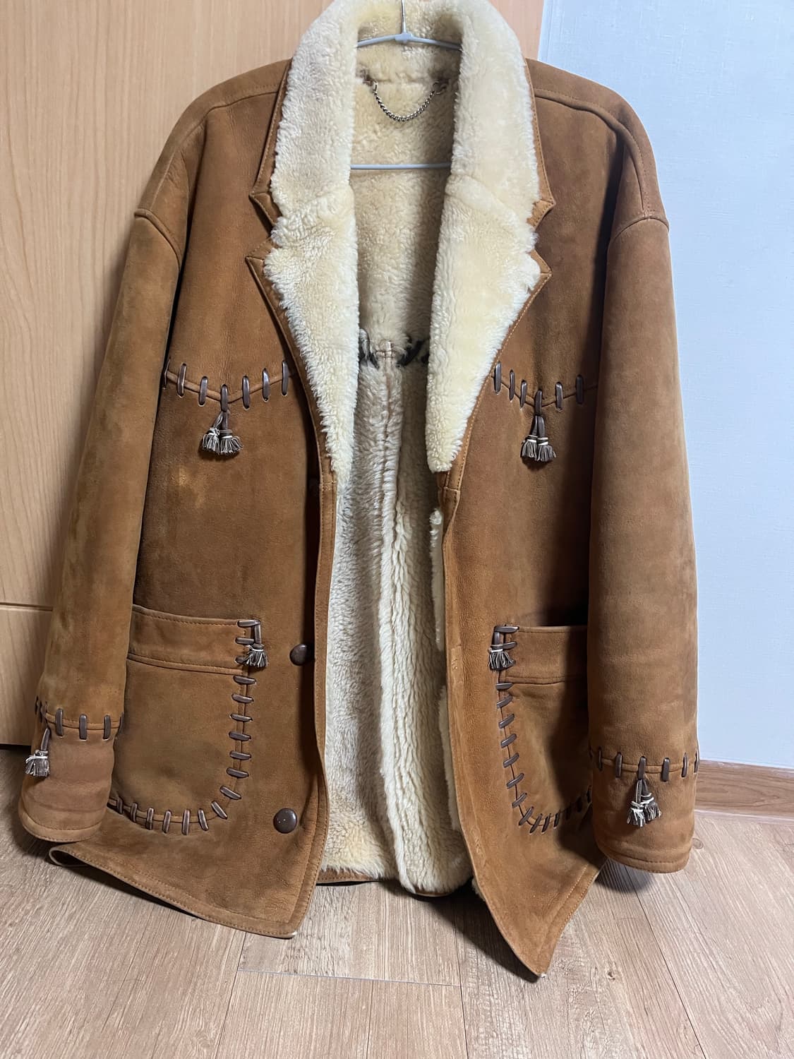 빈티지 스웨이드 프린지 웨스턴 코트 자켓 상품이미지1