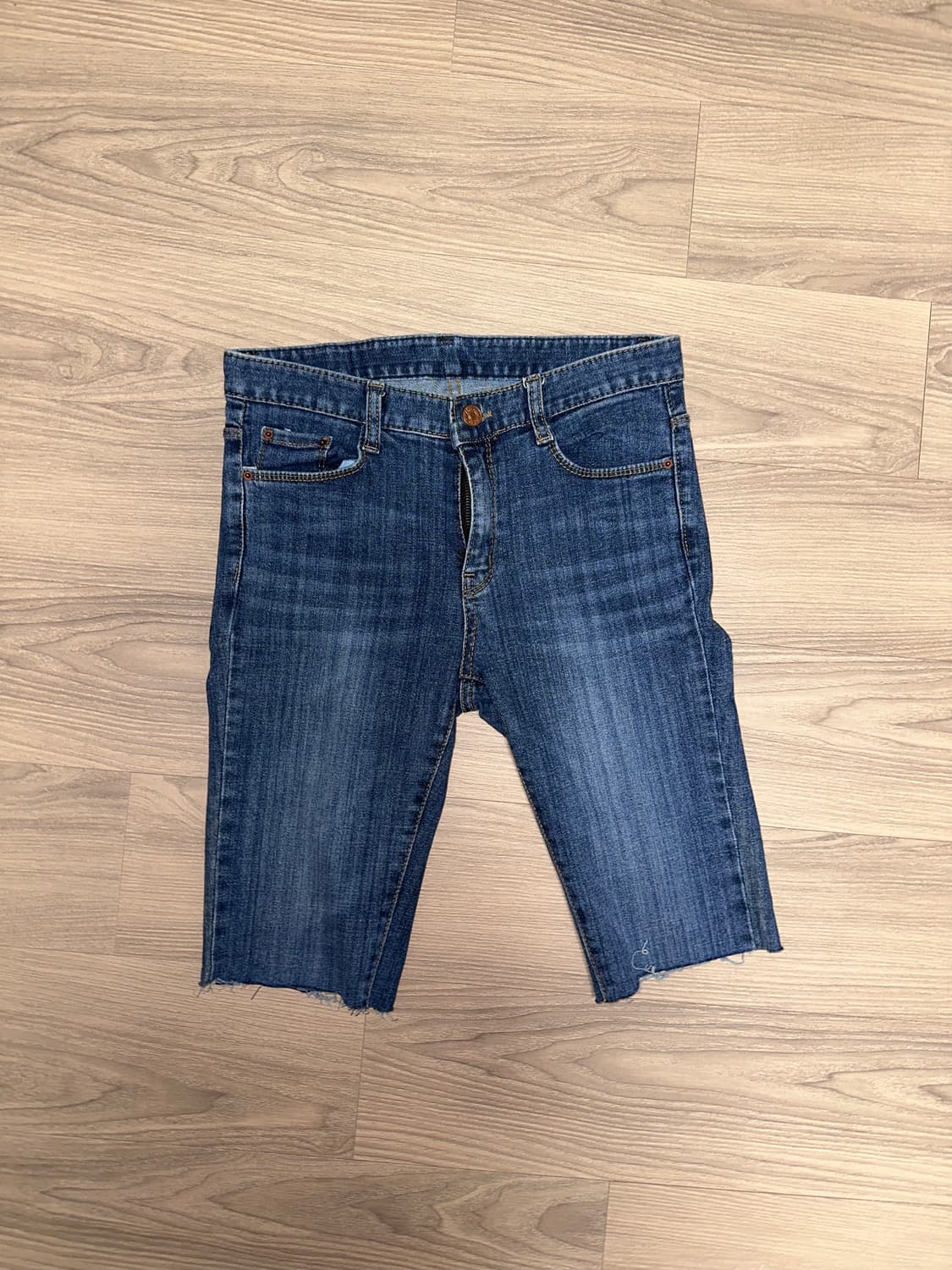 5부 스키니진 진청데님 팬츠 상품이미지1