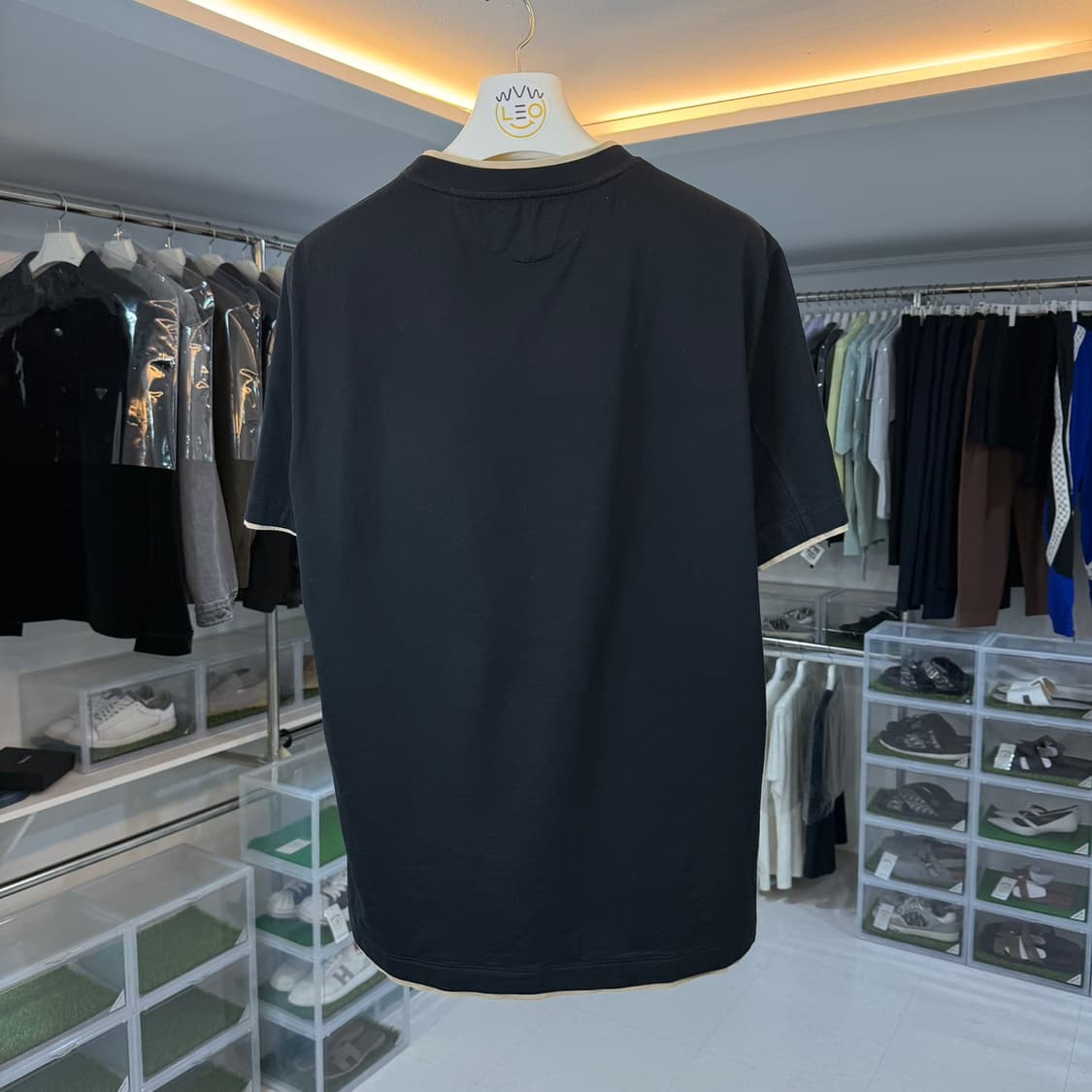 [리오브] 브루넬로 쿠치넬리 자수 로고 반팔 상품이미지2