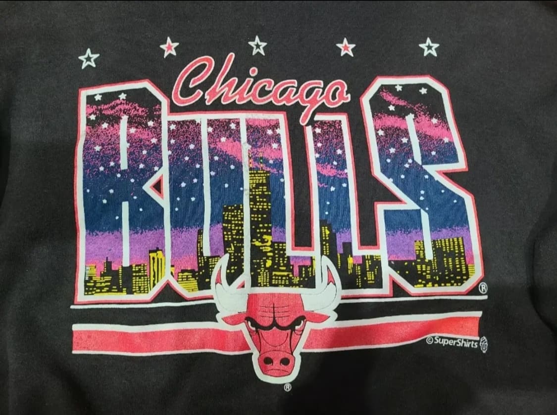 시카고 불스 빈티지 블랙 맨투맨 상품이미지1