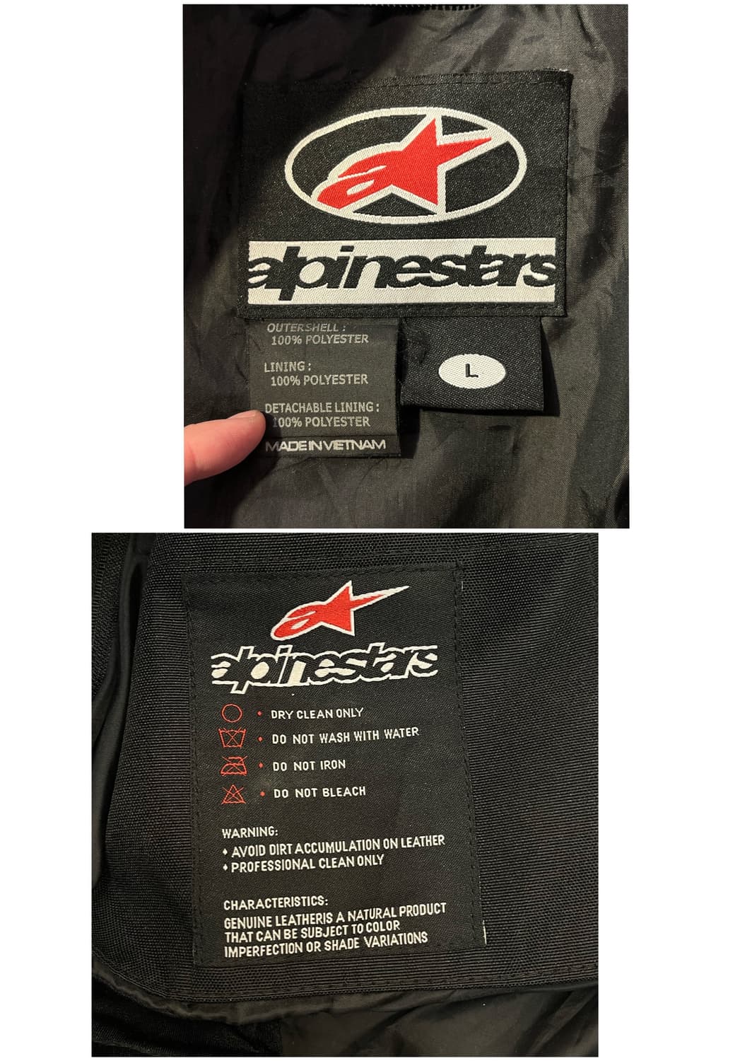 알파인스타 레이싱자켓 블루 L #csz2192 상품이미지3