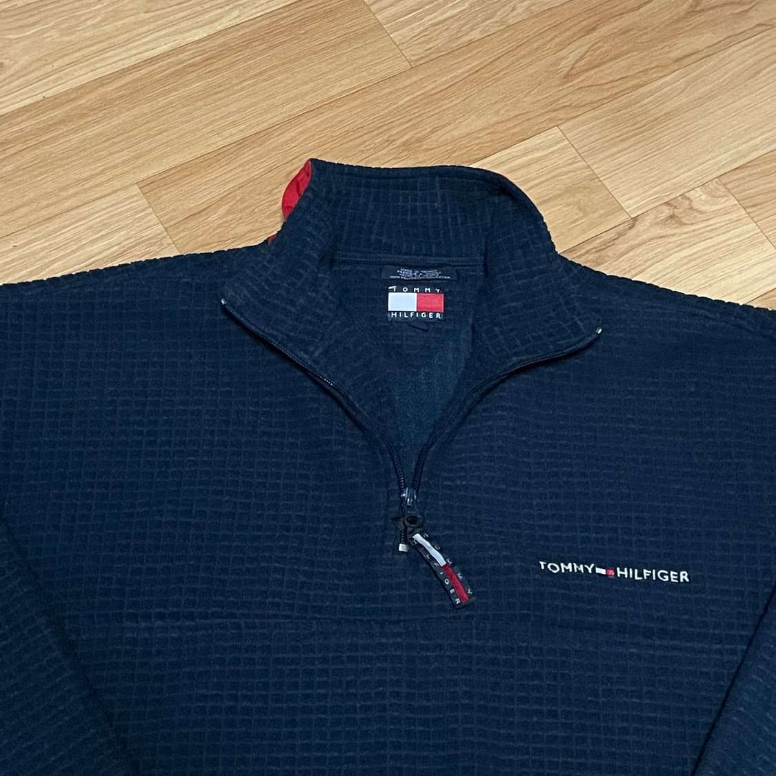 [XL] 타미힐피거 네이비 와플 아노락 후리스 상품이미지4