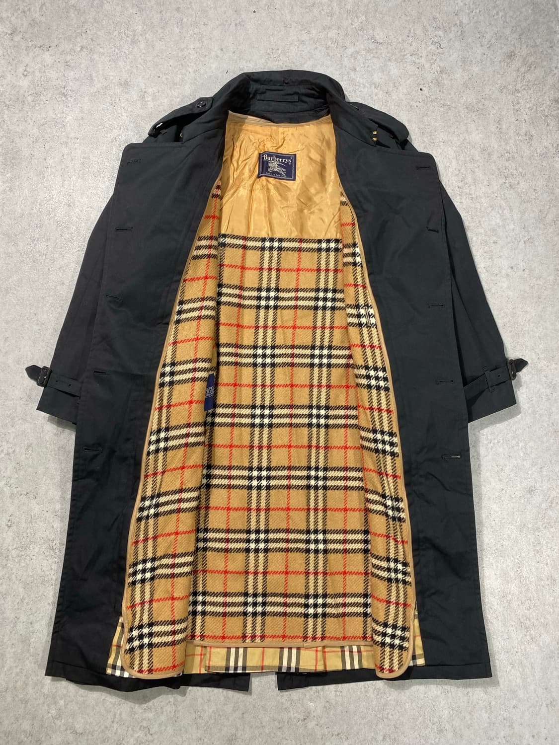 [105] 90s Burberrys 버버리 블랙 트렌치 코트 상품이미지5