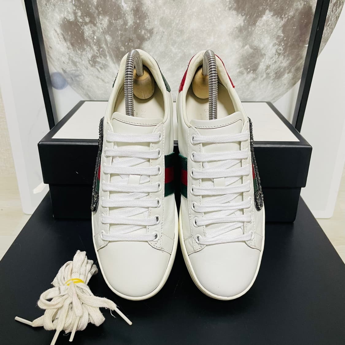 정품 35) 구찌 에이스 크리스탈 핀 스니커즈 상품이미지3