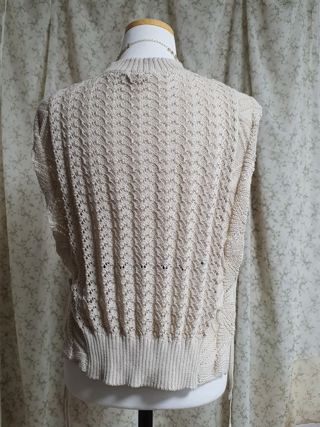 [일본빈티지] 아이보리 니트 조끼 모리걸 상품이미지4