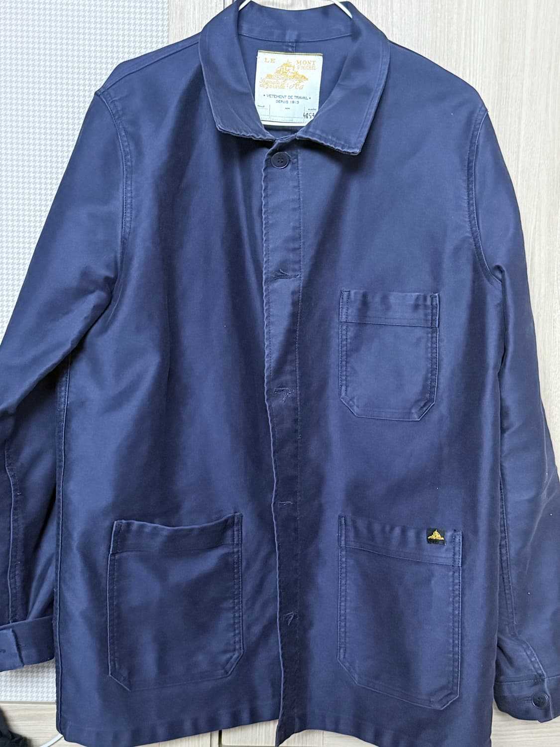 르몽생미셸 Moleskine Work Jacket -BLUE 48사이즈 상품이미지1