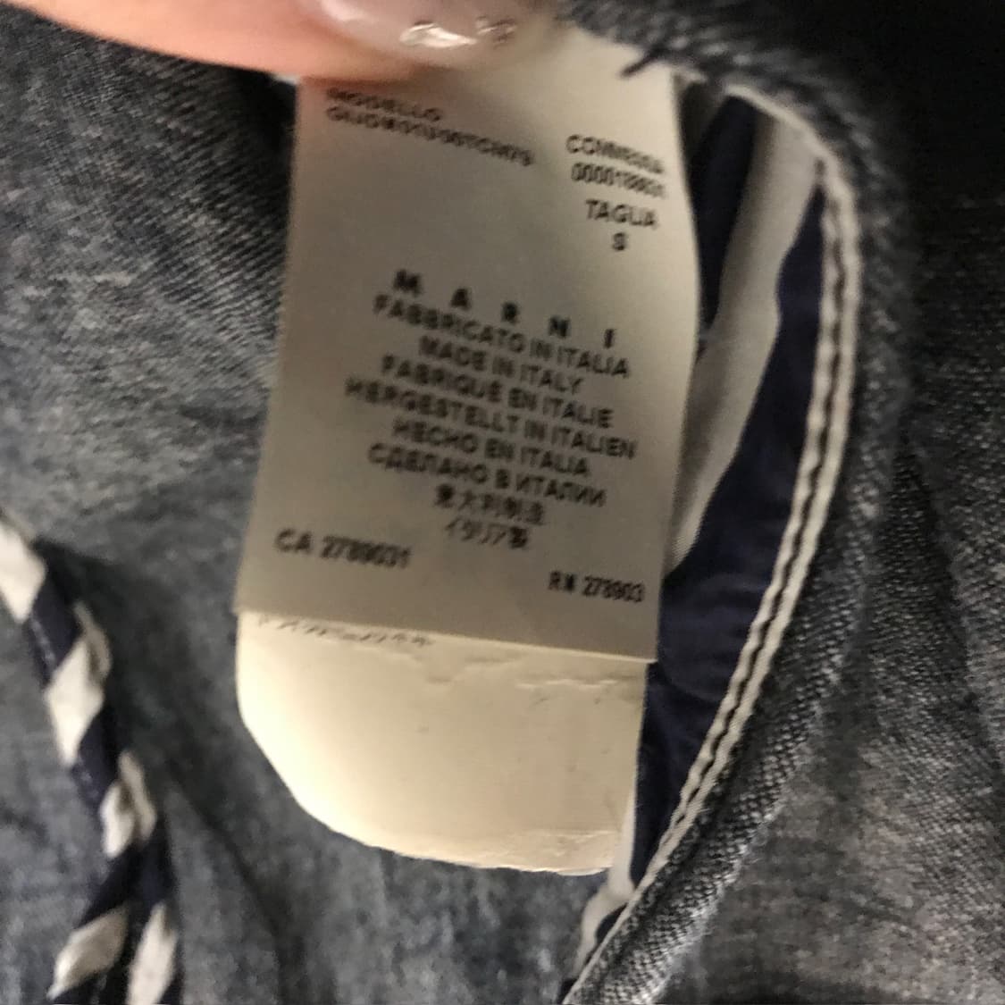 마르니 데님 자켓 S(W) 상품이미지5