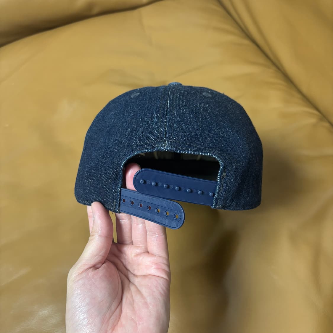 RRL 더블알엘 랄프로렌 폴로 데님 6패널 볼캡 윙캡 모자 (Denim) 상품이미지7