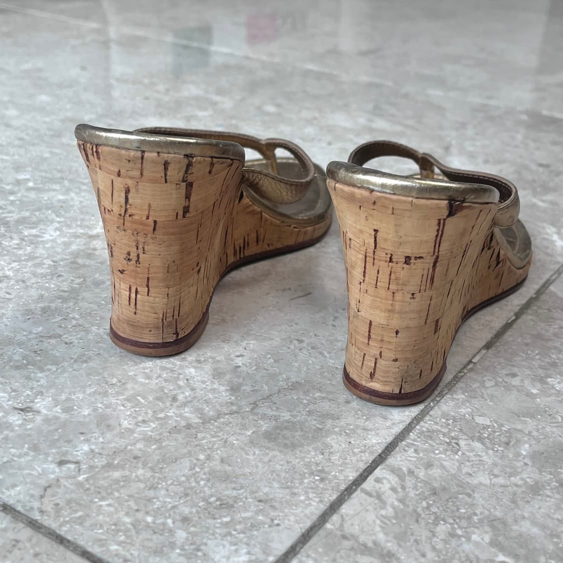 Coach 골드 웨지힐 샌들  상품이미지2