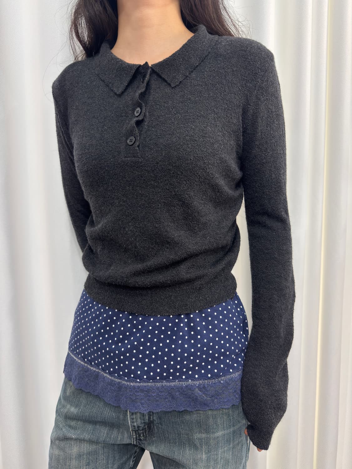 agnes b pk knit top 상품이미지2