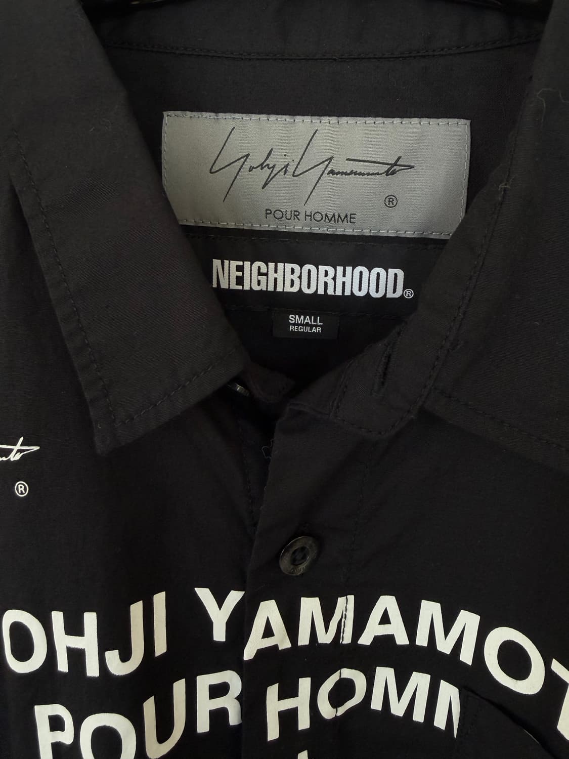 네이버후드 x 요지야마모토 뿌르옴므 프린트셔츠 롱슬리브 상품이미지5