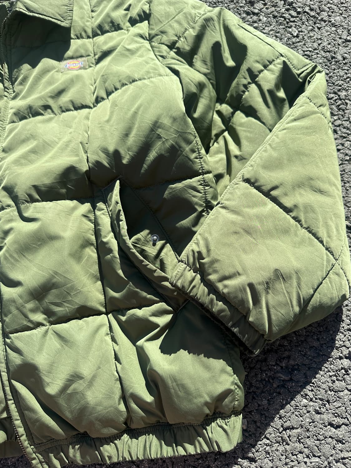 [L] 디키즈 패딩 카키 컬러 상품이미지5