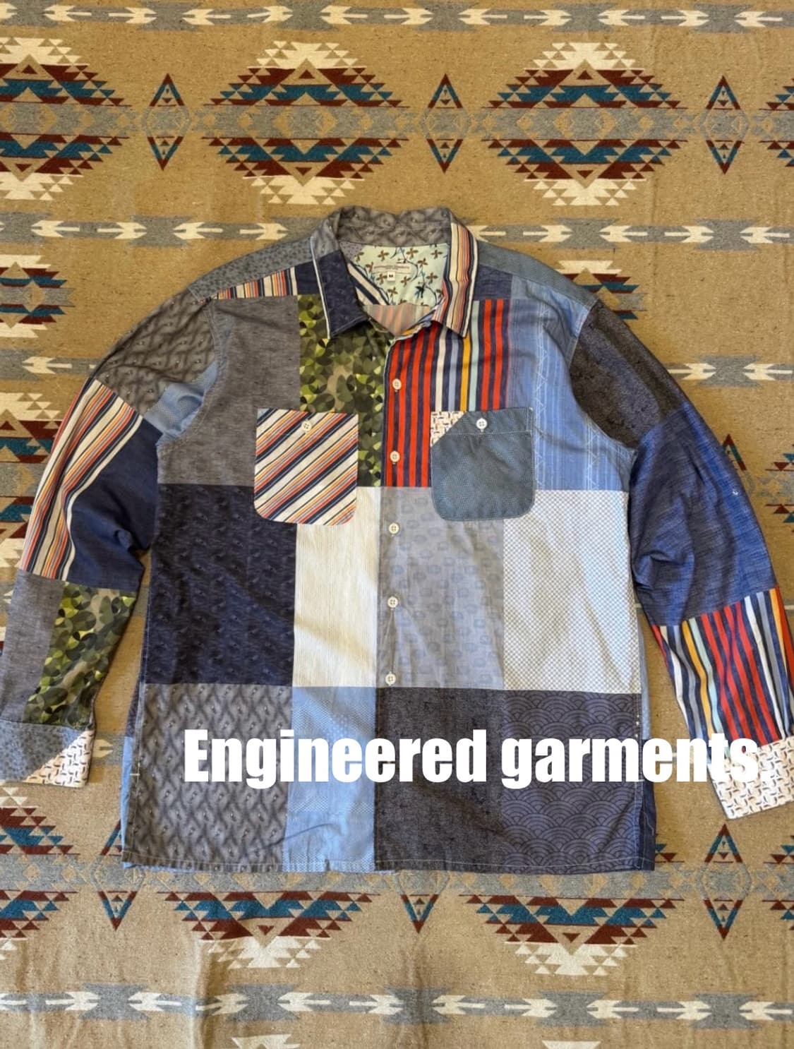 [M][100] 엔지니어드가먼츠 패치워크 셔츠 상품이미지1