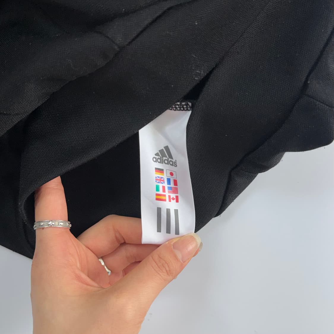 Adidas 아디다스 삼각로고 블랙 져지 상품이미지7