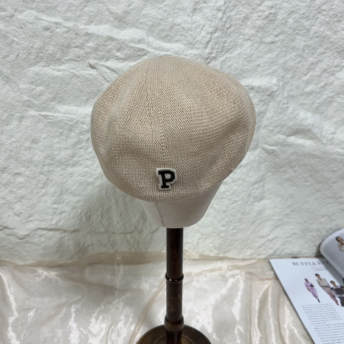 빈티니 베이지 앞모자 헌팅캡 상품이미지3