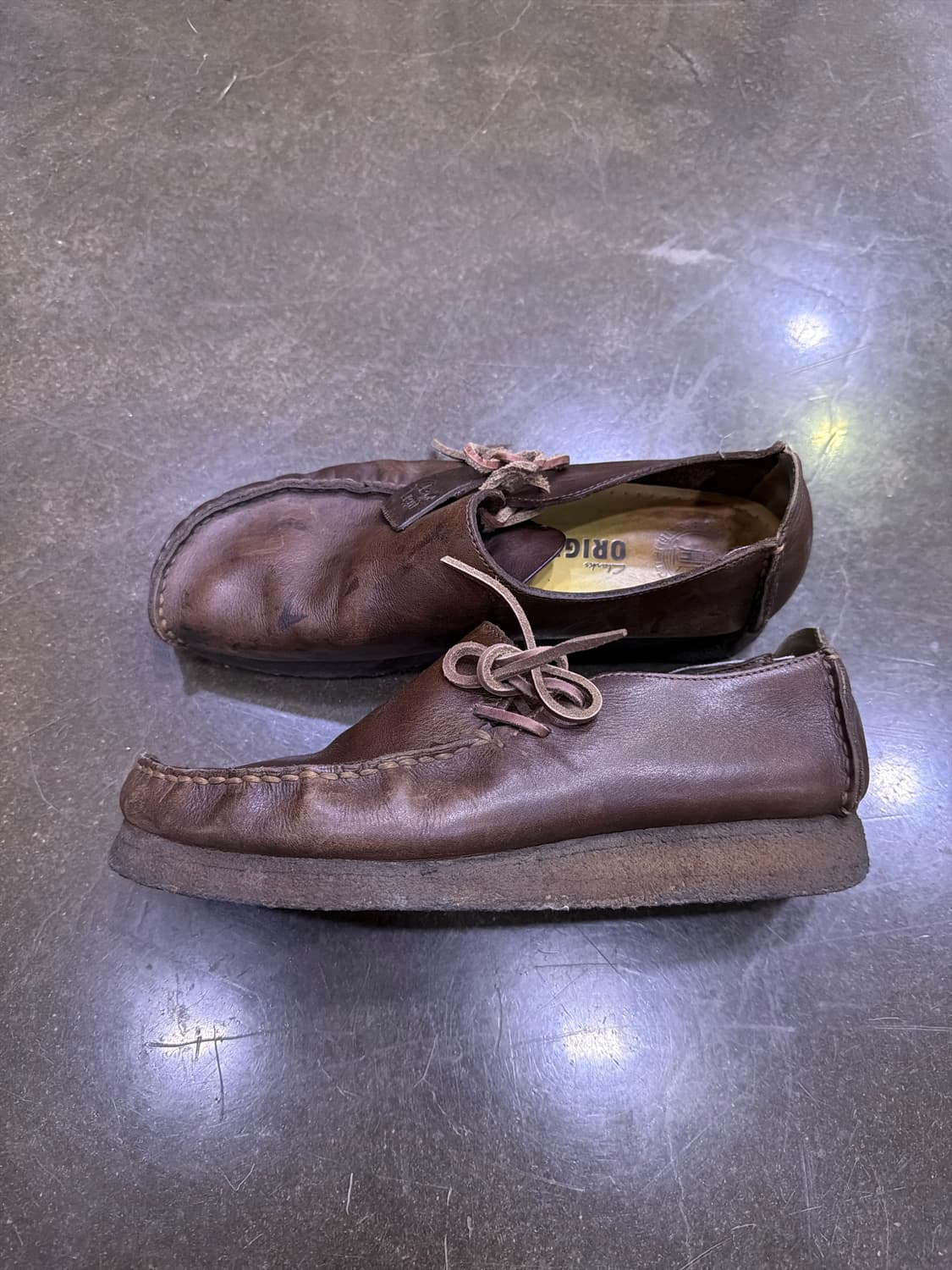 클락스 오리지널 러거 슈즈 브라운 레더 로퍼 275 상품이미지5