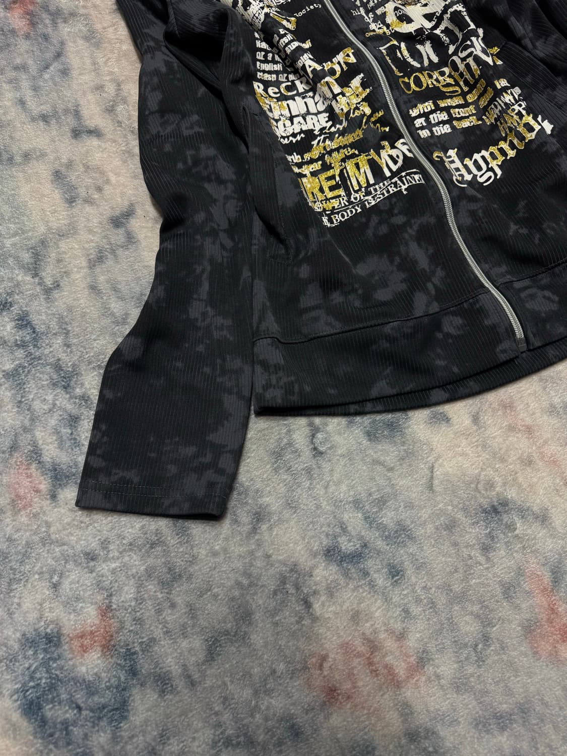 Beaumere 00s punk lettering bleached hoo 상품이미지5