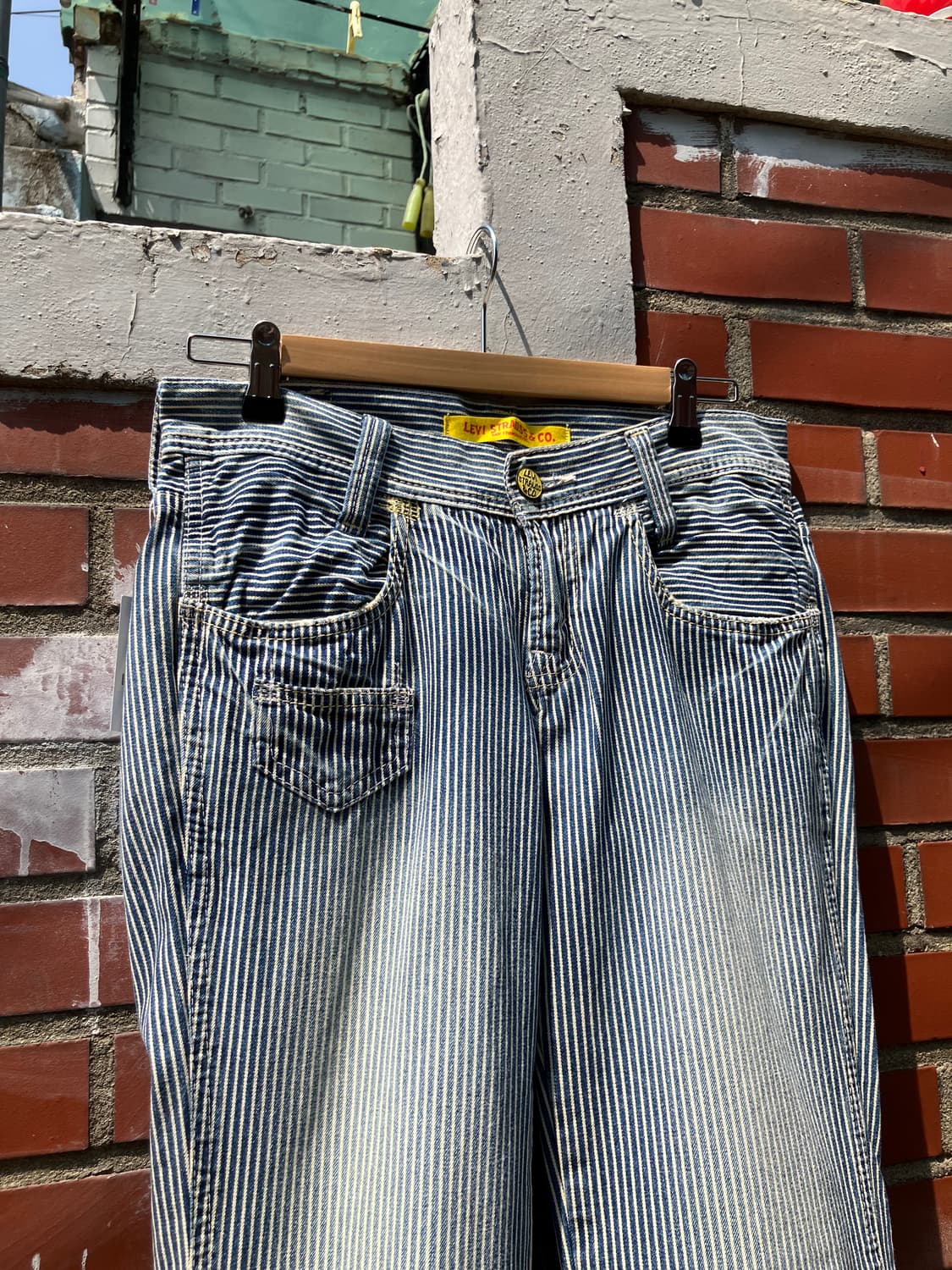 Levi’s San Francisco 스트라이프 와이드 팬츠 28 상품이미지2