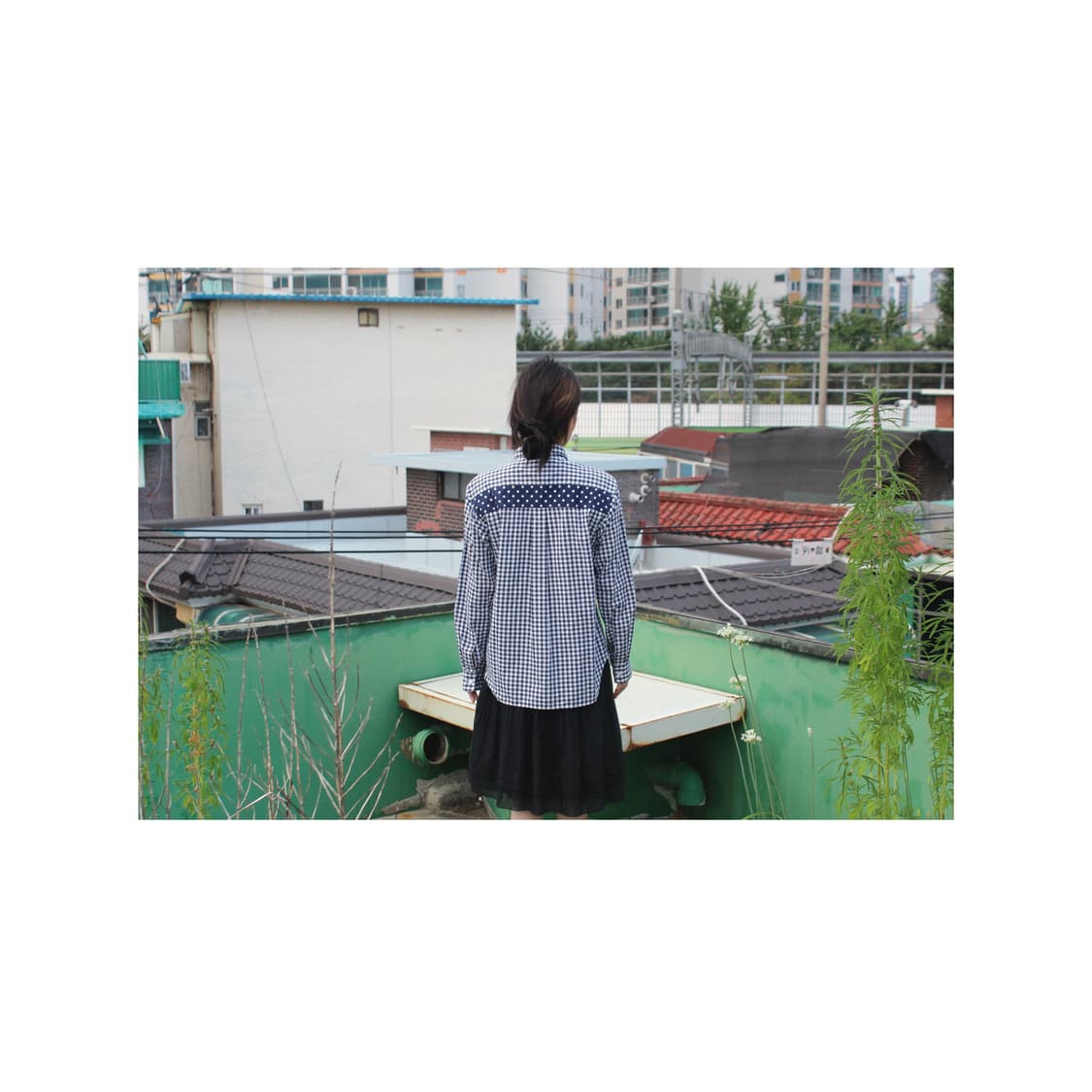 AD2014 Dots Gingham Check Shirt 상품이미지3