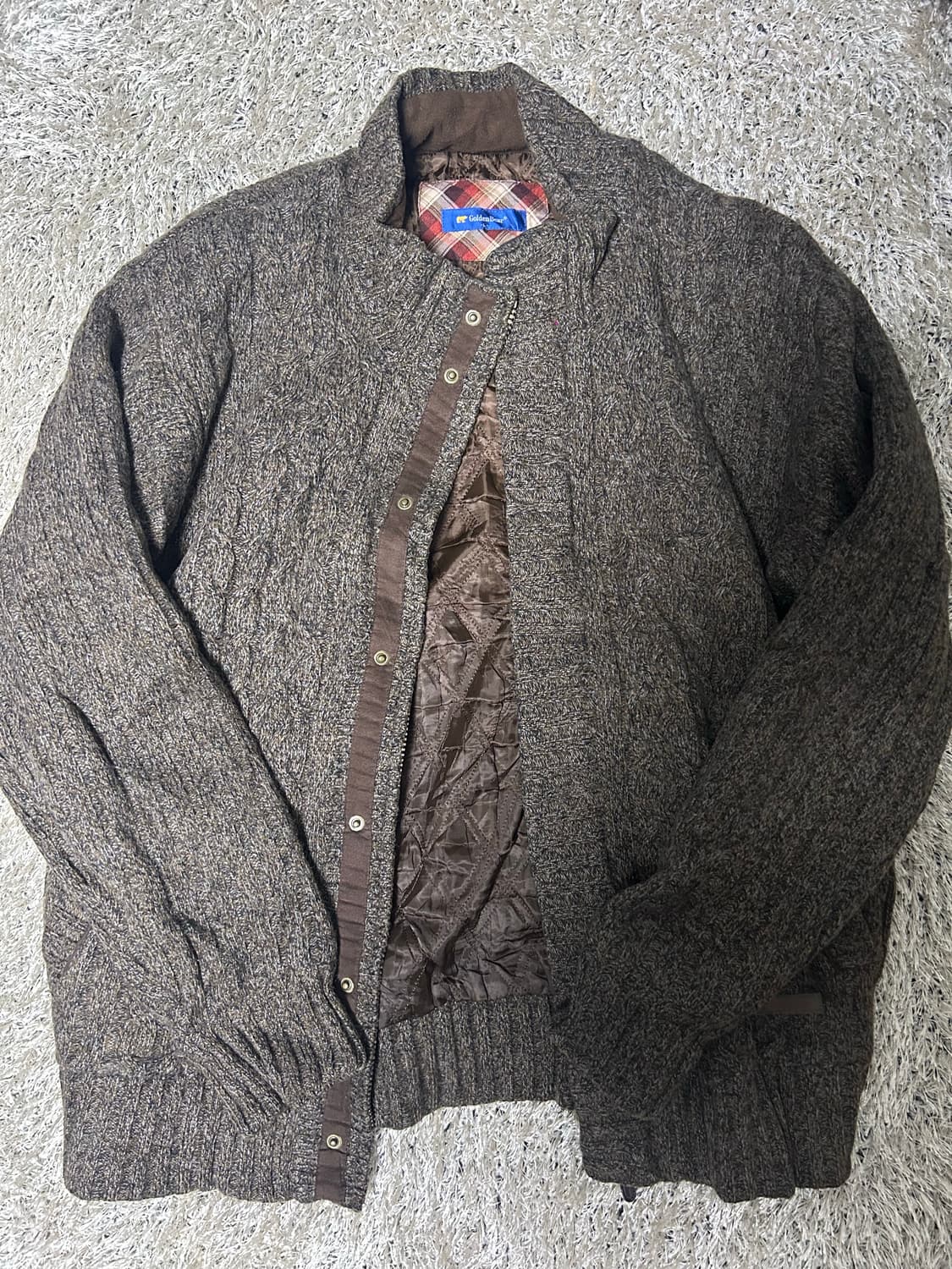 일본판 골든베어 울집업니트 사이즈 105 상품이미지1