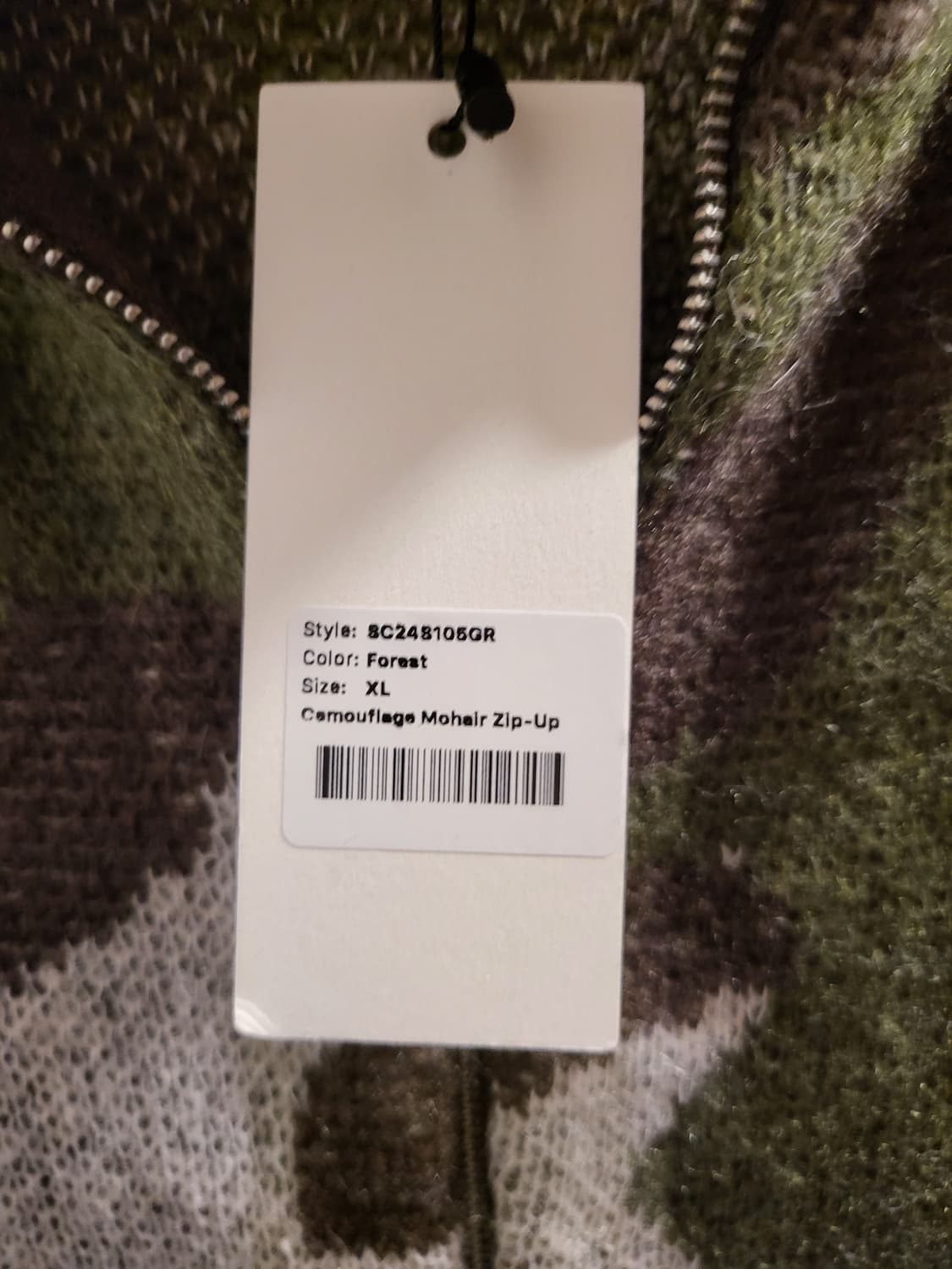 Sculptor 스컬프터 카모 모헤어 집업 XL 새상품 상품이미지5