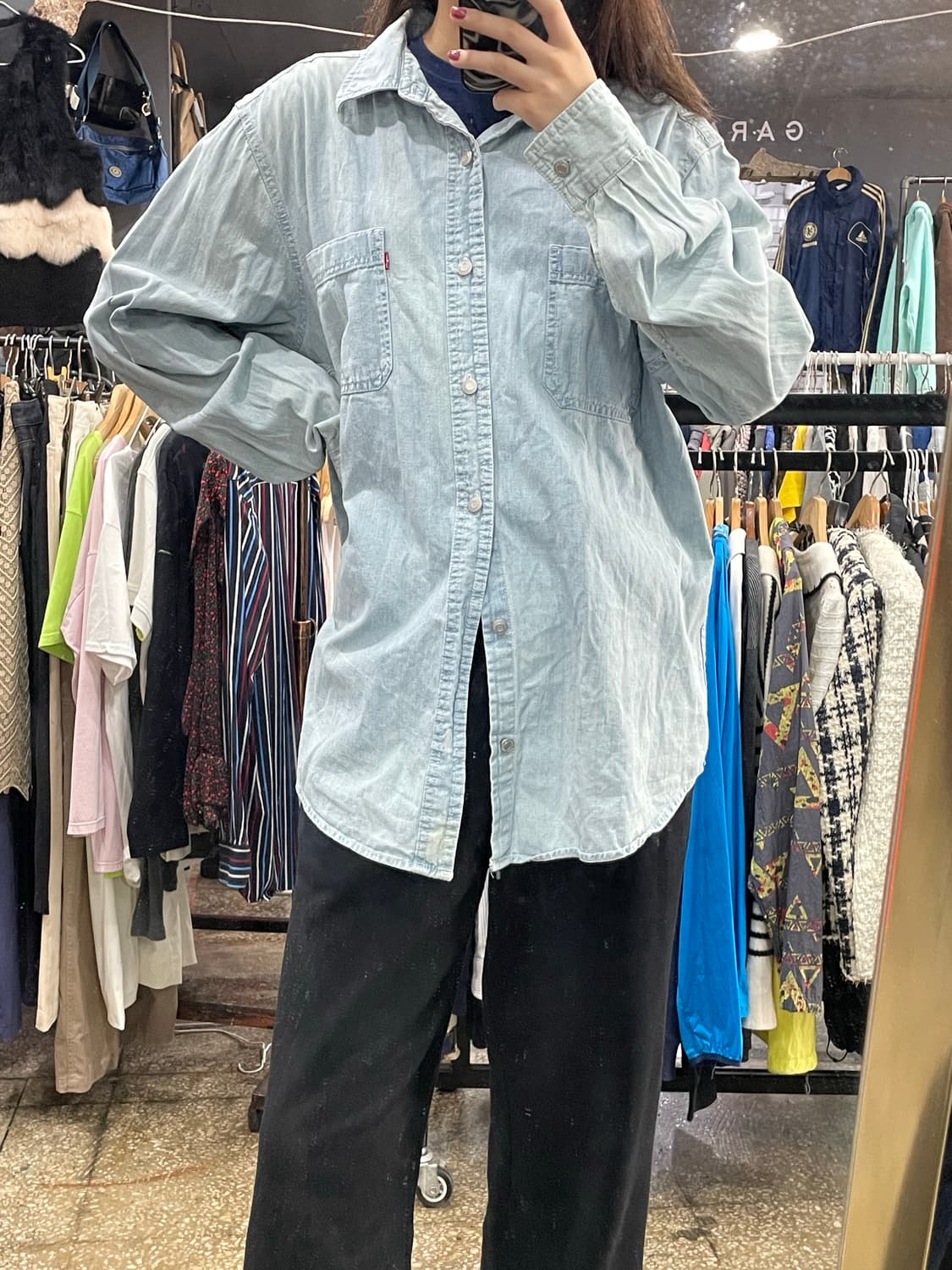 리바이스 연청 데님셔츠 상품이미지3