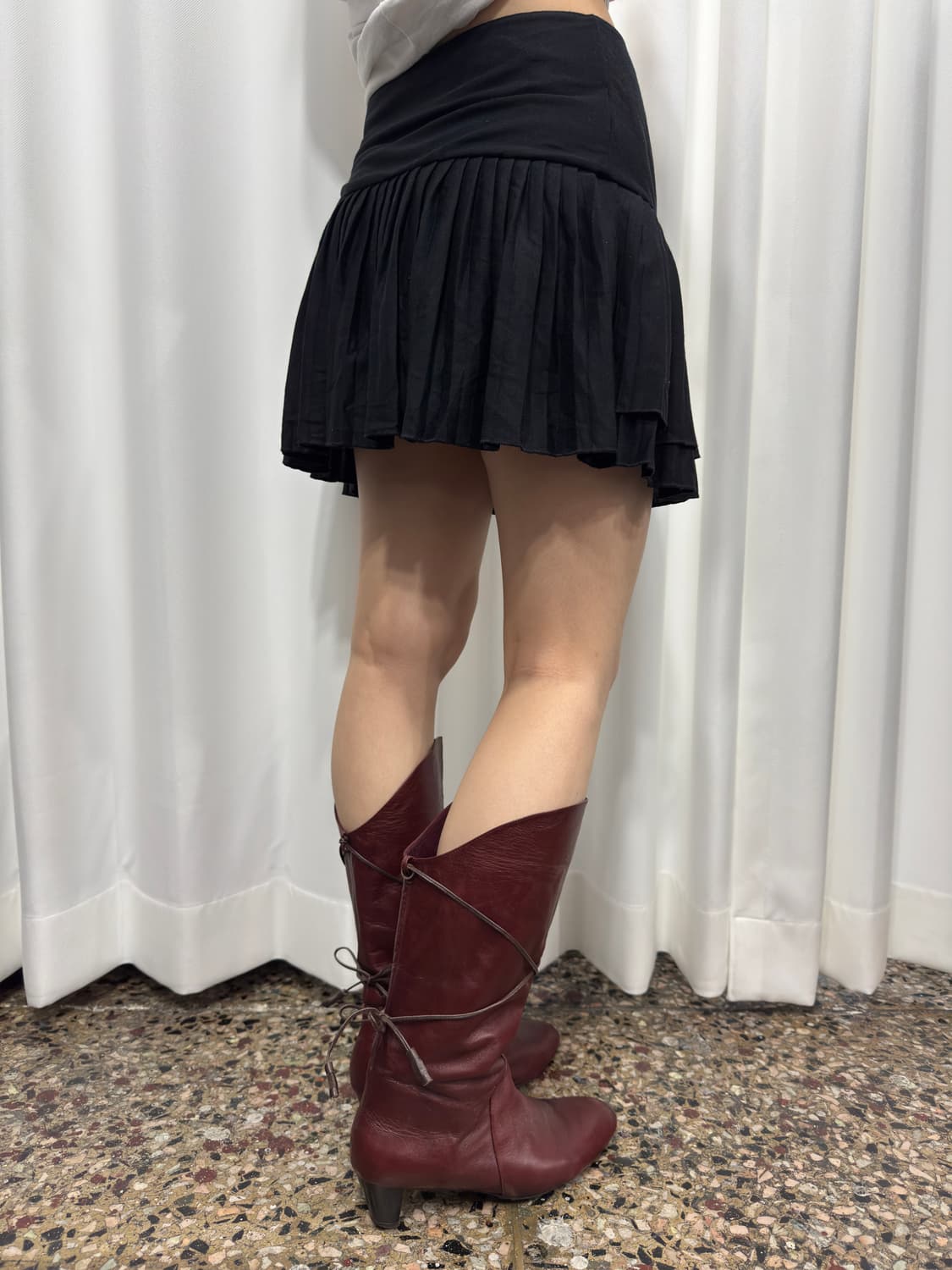 red leather boots 상품이미지5