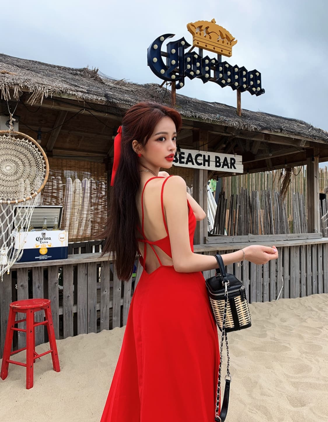블랙 맥엑스 롱원피스 상품이미지3