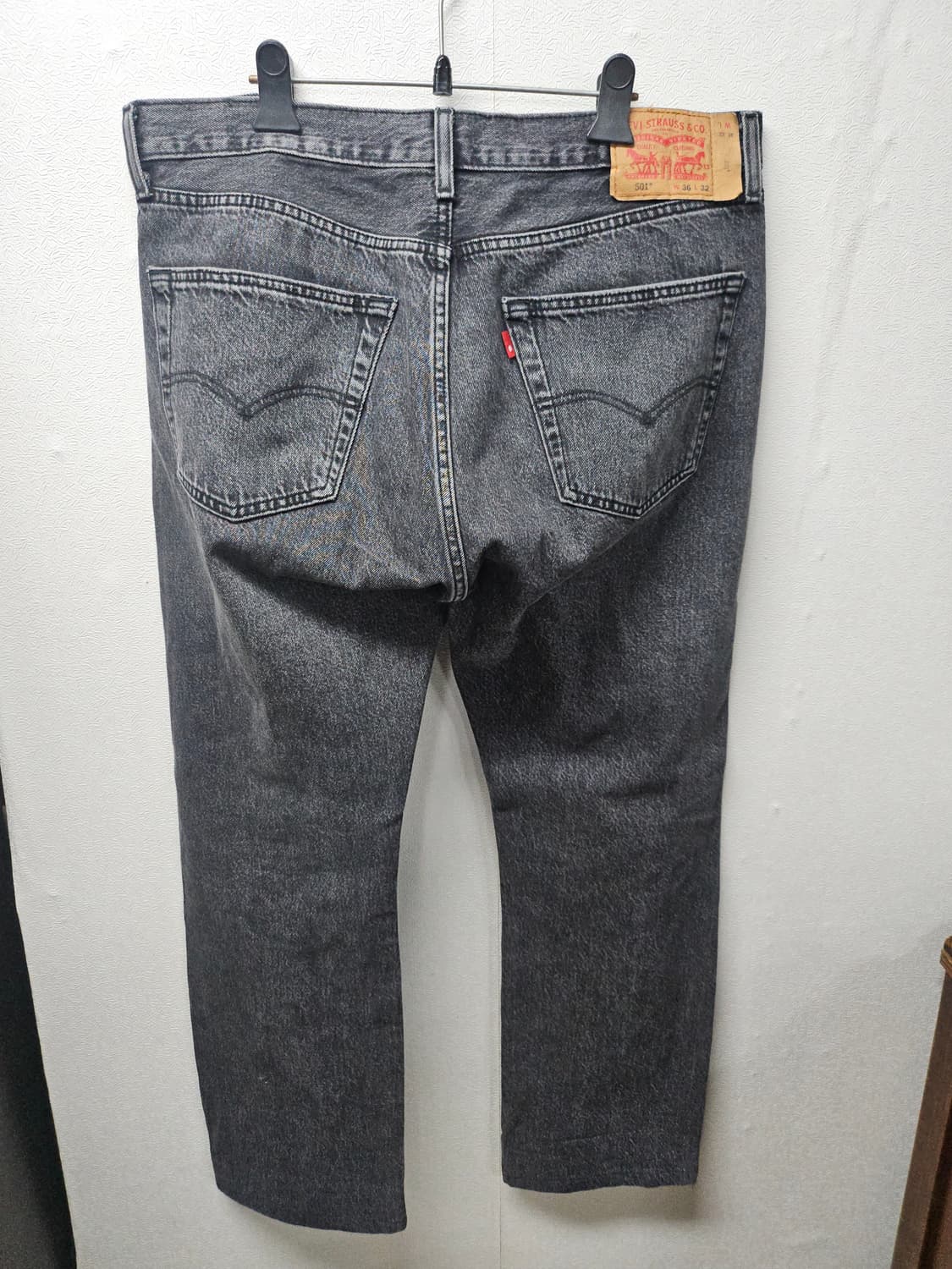 리바이스 501  블랙 데님 팬츠 W36 L32 상품이미지2