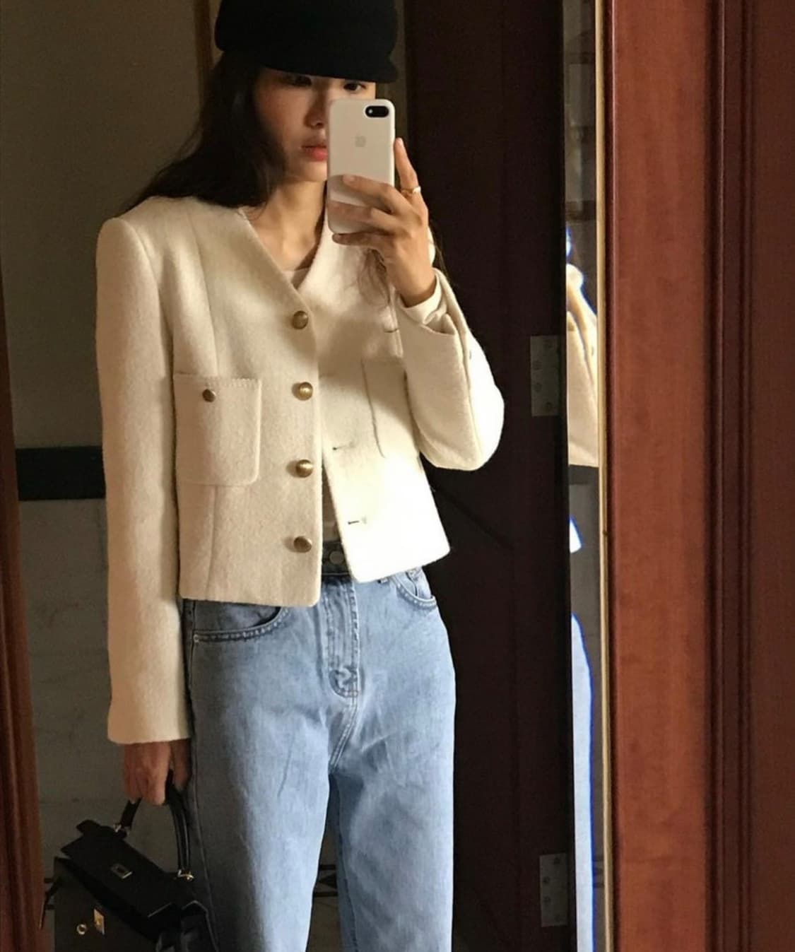 <새상품> 플랫베이스 호와스 테리자켓 울자켓 트위드  상품이미지1