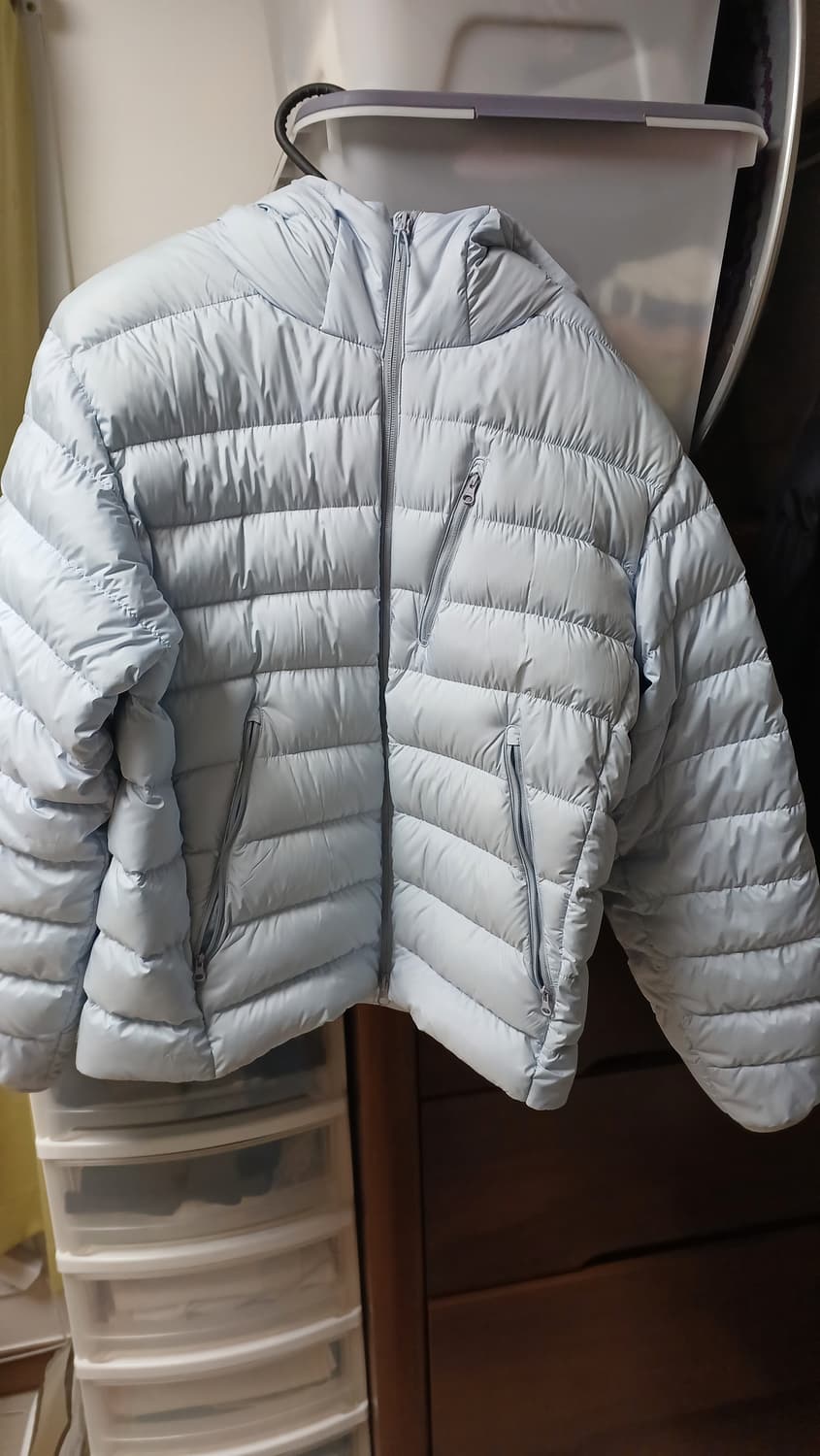 무신사 시티레저 후디드다운 xl사이즈 클라우디블루팝니다 상품이미지1