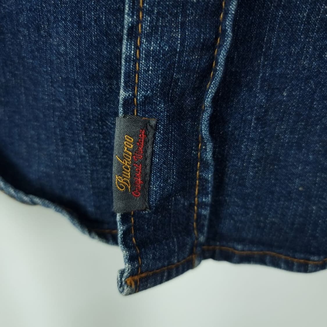 [버커루] 워시드 웨스턴 데님 셔츠 M18829 상품이미지6