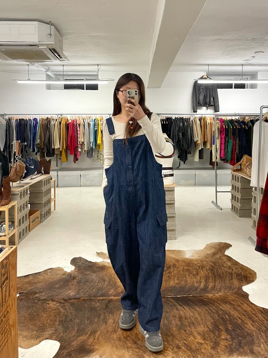 VTG denim deck overall 상품이미지1