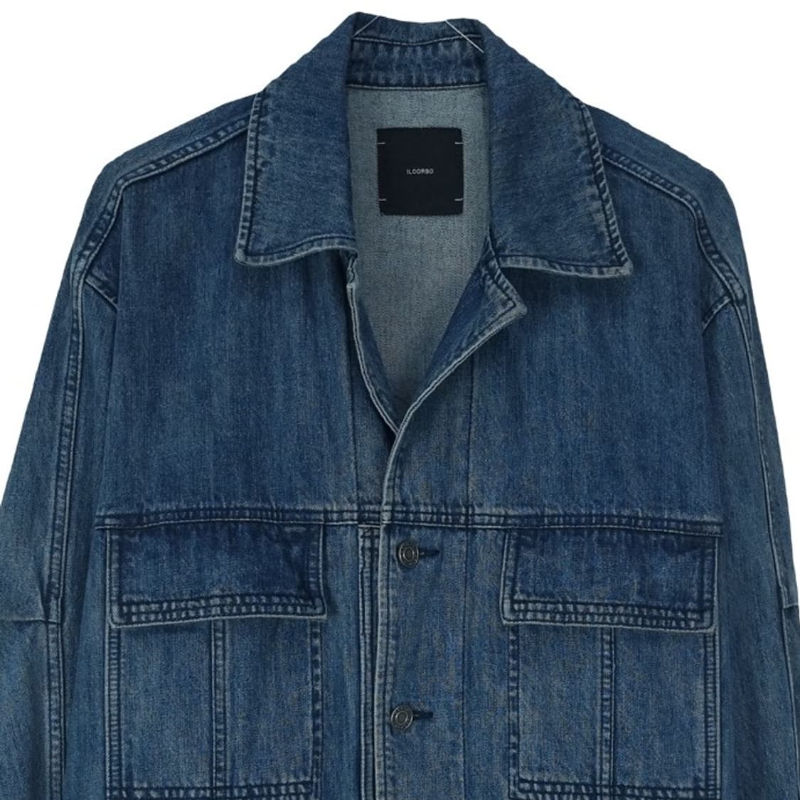 [일꼬르소] 오버사이즈 데님 자켓 청자켓 M18323 상품이미지4