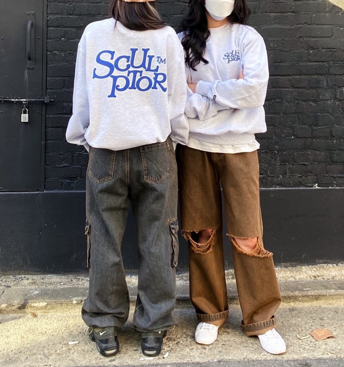 스컬프터 애시드 카고 조거 팬츠 빈티지 브라운 상품이미지4