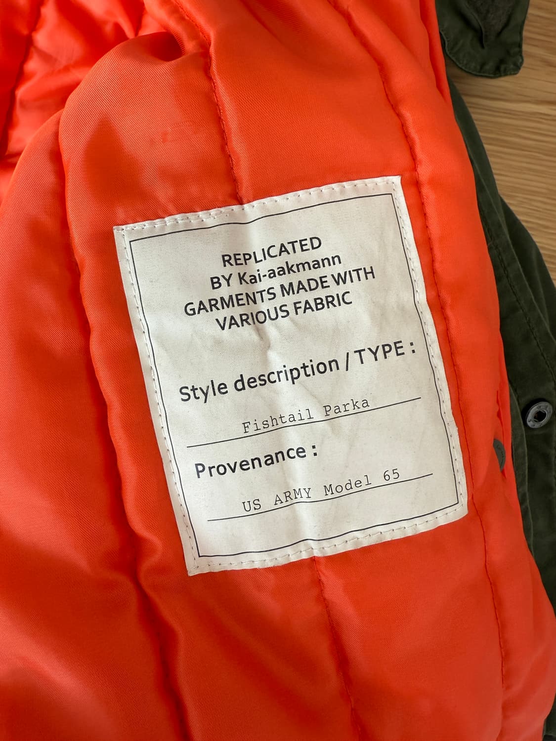 카이아크만(Kai-aakmann) 피쉬테일 파카 야상(내피, 후드퍼 포함 상품이미지9