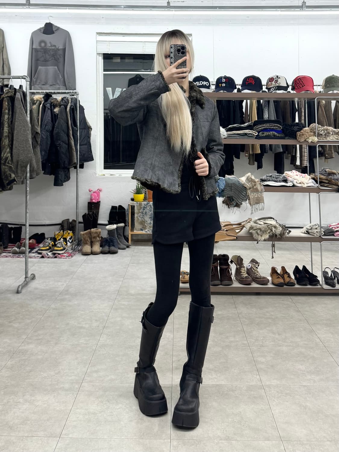 Stencil 퍼 트리밍 자켓 상품이미지8