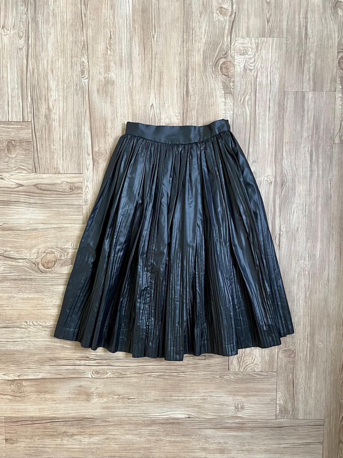 60‘s max mara 플리츠 블랙 스커트  상품이미지1
