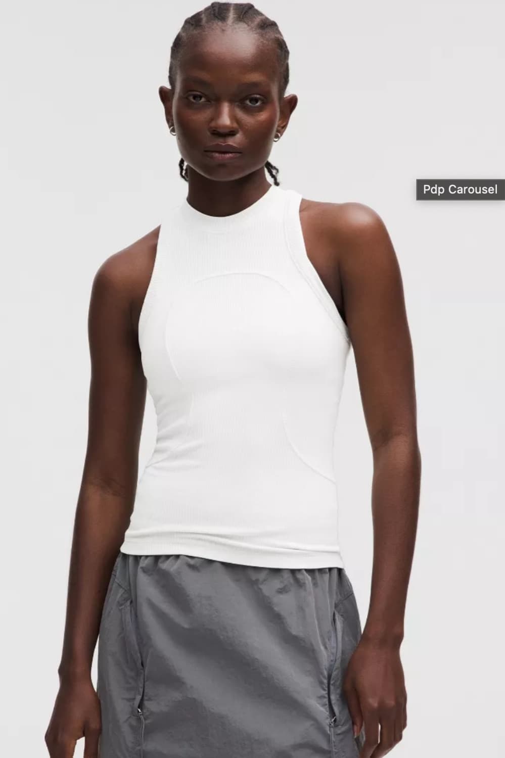 룰루레몬 사울내쉬 콜라보 탱크탑 화이트 상품이미지5