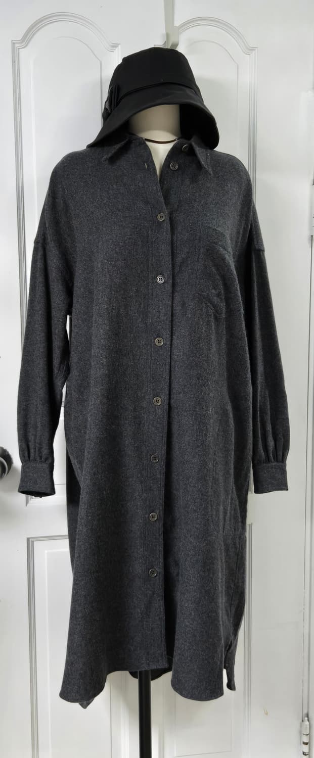 ASPESI 100%캐시미어 셔츠원피스 상품이미지1